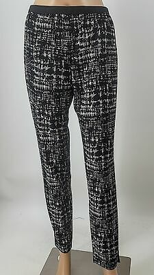 BCBGMAXAZRIA Michael White Black Trendy Print Pants Size Xs