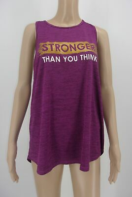 TEK GEAR Womens Sleeveless Tank Top Shirt DRYTEK Racerback Purple Pink Sz L