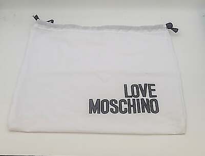 Love Moschino Drawstring Dust Bag 15″ x 14″ Color White