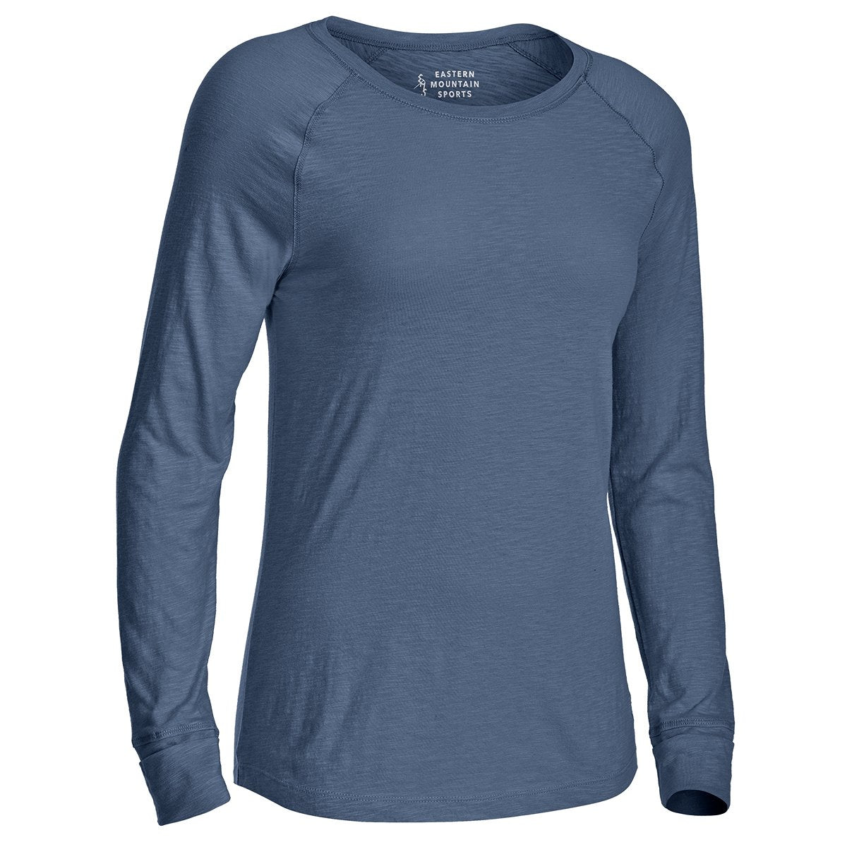 Eastern Mountain Womens Solid Organic Cotton Long-Sleeve Tee