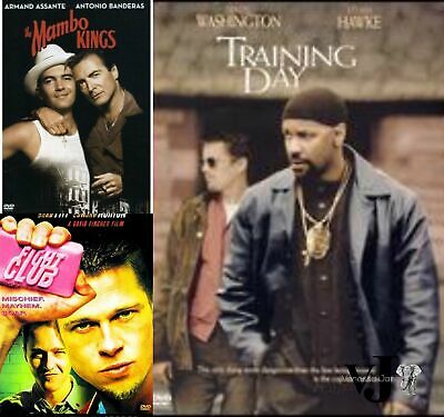 Drama DVD Bundle:The Mambo Kings, Training Day, Fight Club