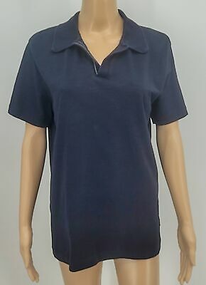 Boss Hugo Boss Womens black Polo Shirt Regular Fit, Size Large