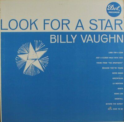 Billy Vaughn Look For a Star Theme from Apartment Record Album LP