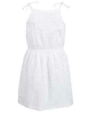 Epic Threads Big Girls Eyelet Tie Dress, Size Medium