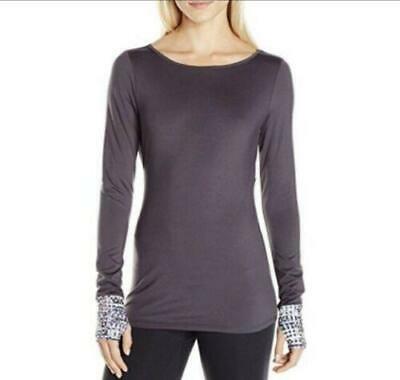 Jessica Simpson The Warm Up Juniors Open-back Compression Top, Large