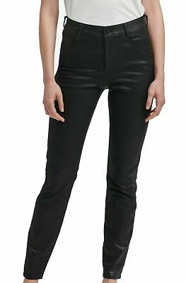 DKNY Women's Snake Embossed Everywhere Skinny Jeans, Black,Size 25