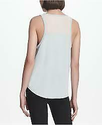 DKNY Mesh Trimmed Tank Top Surreal