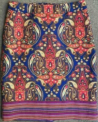 Merona Paisley Pencil Skirt, Size 4