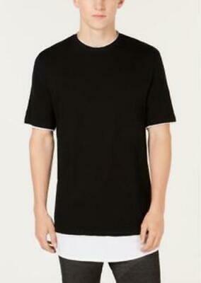 I.N.C. Mens Textured Colorblocked Layered-Look T-Shirt