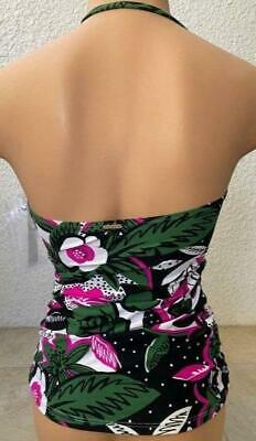 Anne Cole Womens Twist Front Shirred Bandeau Tankini Swim Top