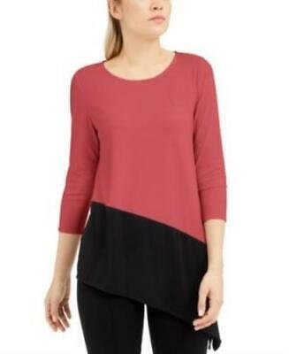 Alfani Colorblocked Asymmetrical Top, Choose Sz/Color