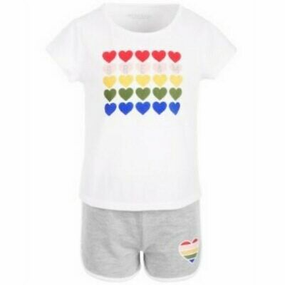 Ideology Little Girls 2-Pc. Graphic T-Shirt and Short Set