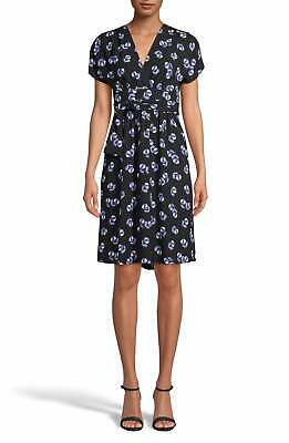 Anne Klein Women's Print Faux Wrap a-Line Dress, Size 10