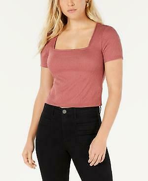 Gypsies & Moondust Juniors Ribbed Crop Top,Size Large