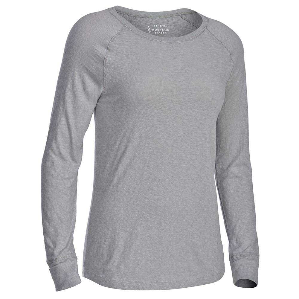 Eastern Mountain Womens Solid Organic Cotton Long-Sleeve Tee