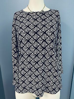 JM Collection Printed Blouse, Size XS