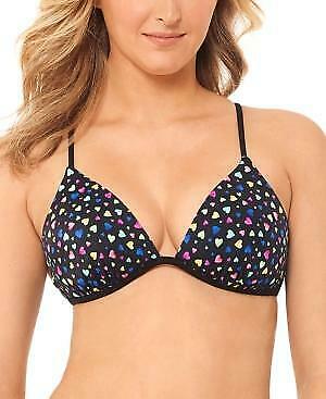 Salt + Cove Juniors Confetti Hearts Printed Push-up Bikini Top-M/Multi Print