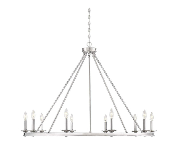 Savoy House Middleton 10-Light Chandelier in Satin Nickel