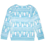 Evy of California Awake Big Girls Snow Good Plush Sweatshirt, Size XL