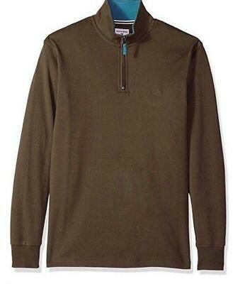 Dockers Men's Long Sleeve Interlock Quarter Zip, Size Large