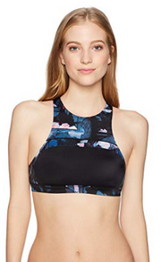 Roxy Womens Keep Crop Top, Anthracite Blur Paint, Small