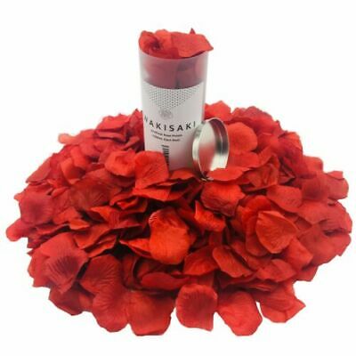 Wakisaki Separated, Deodorized, Artificial Fake Rose Petals1000 Count, Dark Red