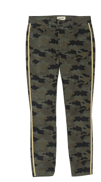 L'AGENCE Margot High Rise Camo Skinny Jeans, Camo Stone, 28