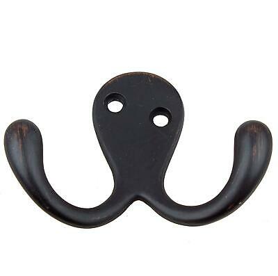 Lot 10 GlideRite Hardware Cabinet Octopus Double Hook, 2, Oil Rubbed Bronze