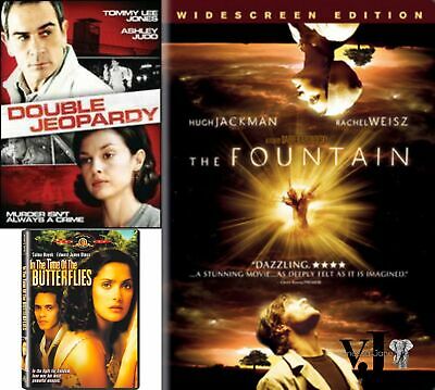 Drama DVD 3 Pack,The Fountain,Double Jeopardy and In the Time of the Butterflies