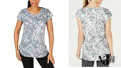 Ideology Womens Floral-Print T-Shirt