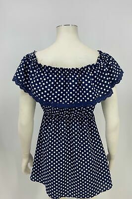 EM Short Polka Dot Print  Dress, Size Medium