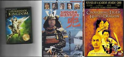 Martial Arts DVD Bundle:Shogun Warrior, the Forbidden Kingdom, Crouching Tiger,