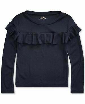 Polo Ralph Lauren Girls Ruffled Cotton-Modal Top