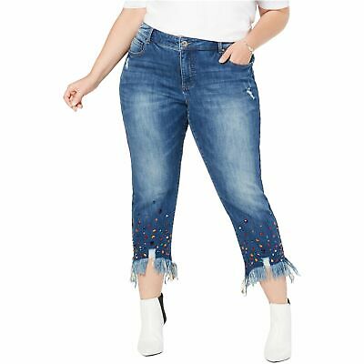 Inc Plus Size Skinny Leg Tummy Control Jean, 24W/Indigo