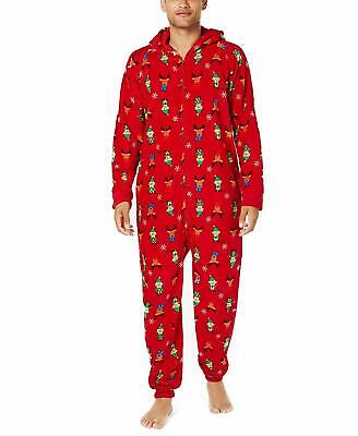 Matching Family Pajamas Mens Elf Hooded One-Piece, Size Small