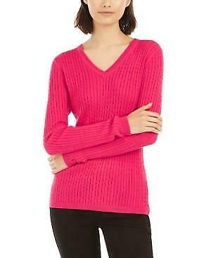 Tommy Hilfiger Ivy Cotton Cable Sweater, Choose Sz/Color