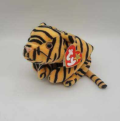 Ty Beanie Baby Rare 1995 Stripes the Tiger Collectible With Errors