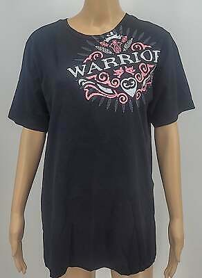 Womens Warrior T Shirt Pink Ribbon Breast Cancer Awareness Fight Tee T-Shirt, L