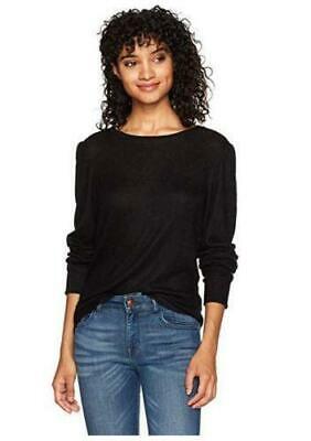 WallFlower Junior's Balloon Long Sleeve Top, Jet Black, Small