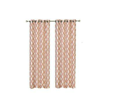 Kasai Home Harper Single Curtain Panel – Terracotta, 54x84