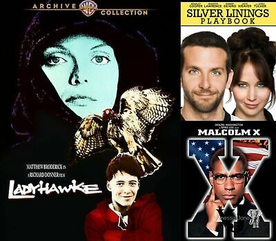 Drama DVD Bundle:Malcolm X, Ladyhawke, Silver Linings Playbook