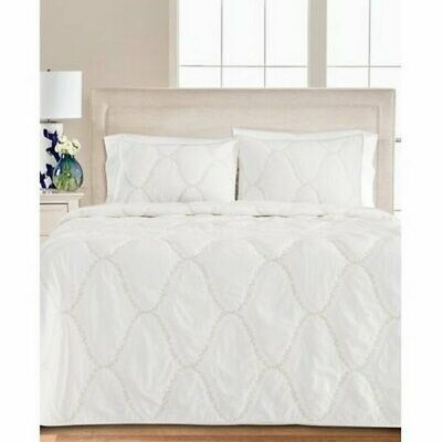 Martha Stewart Collection Floral Embroidered Geo Quilt Collection