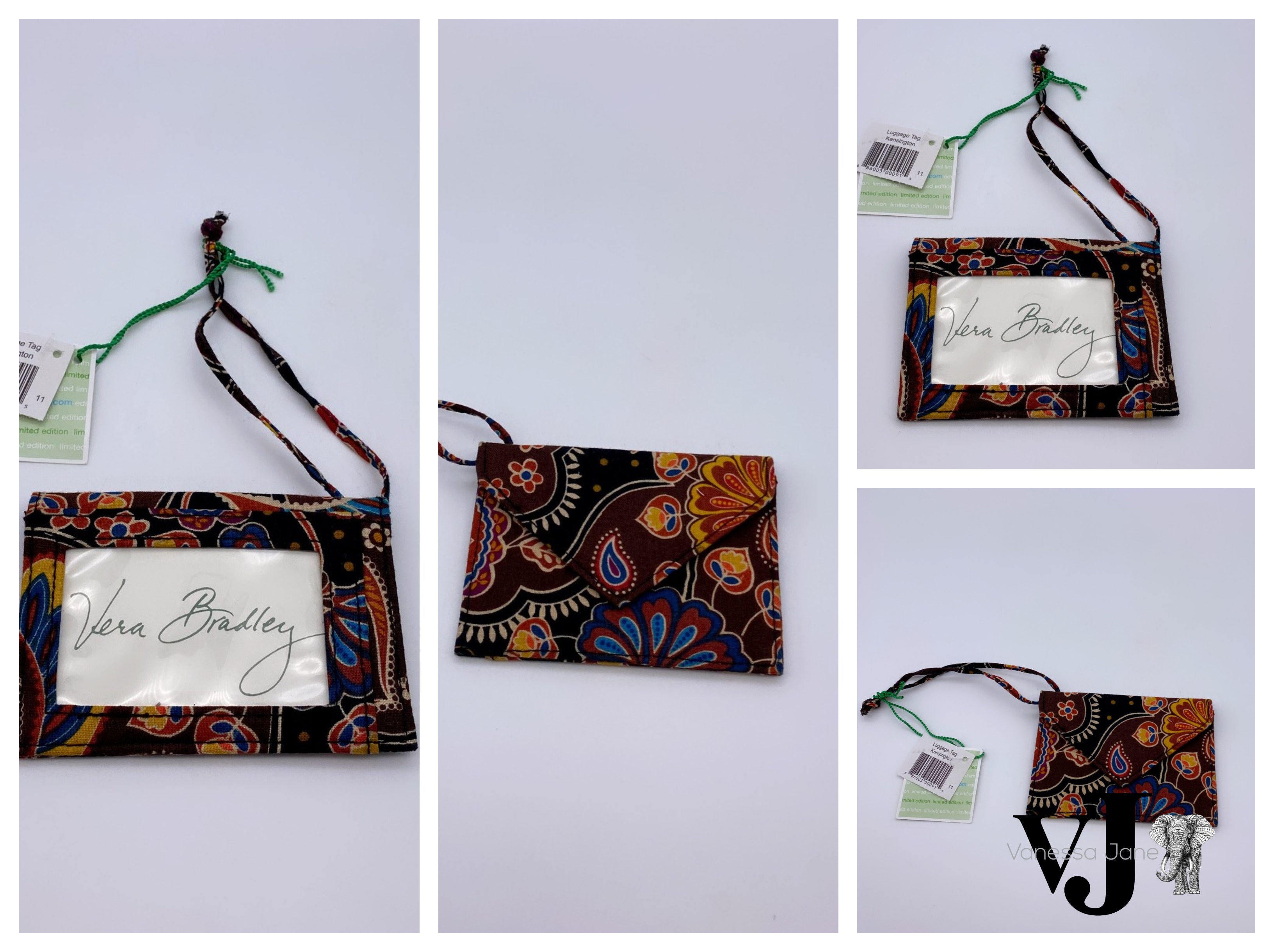 Vera Bradley Kensington Luggage Tag Mini Wallet