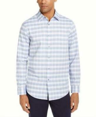 Tasso Elba Mens Stretch Button up Dress Shirt