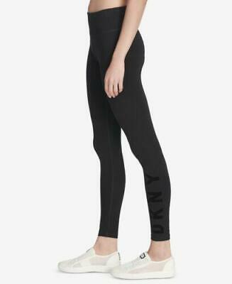 Dkny Sport Flocked-Logo High-Waist Leggings