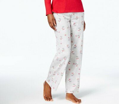 Charter Club Women's Christmas Printed Pajama Pants, Size Small