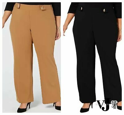 INC Womens Plus Embellished Wide Leg Pants