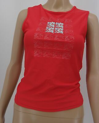 Oakley Womens Red Tank Top Size Small Logo Print