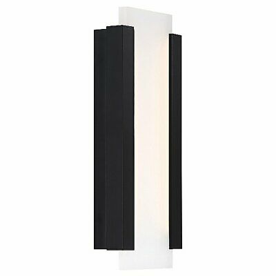 Wac Fiction 14 Inch Tall Led Outdoor Wall Light Fiction – Ws-W11914-Bk