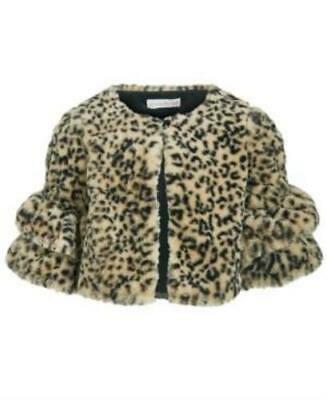 Bonnie Jean Toddler Girls Animal-Print Faux-Fur Jacket, Size 3/3T